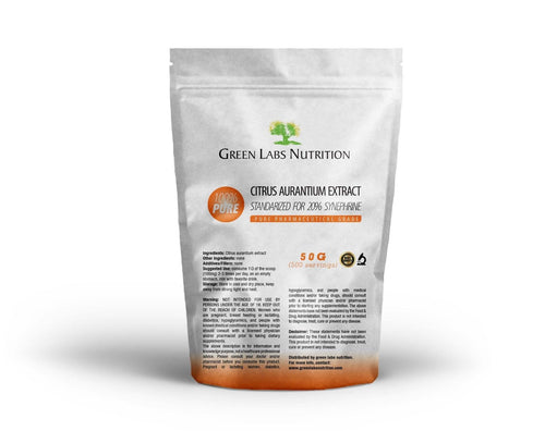 Citrus Aurantium Extract Powder 20% Synephrine - Green Labs Nutrition