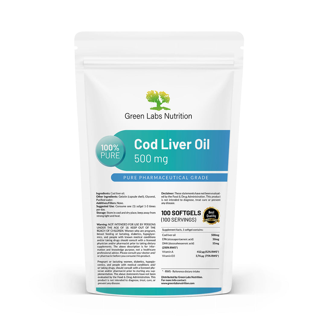 Cod Liver Oil 500mg softgels