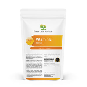 Natural Vitamin E 400 IU Softgels Green Labs Nutrition Natural Vitamin E 400 IU Softgels Green Labs Nutrition