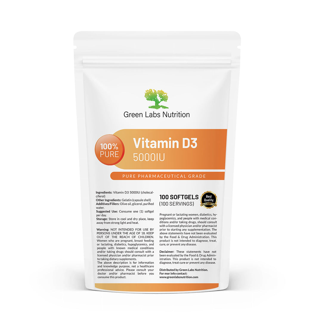 Vitamin D3 5000 IU softgels