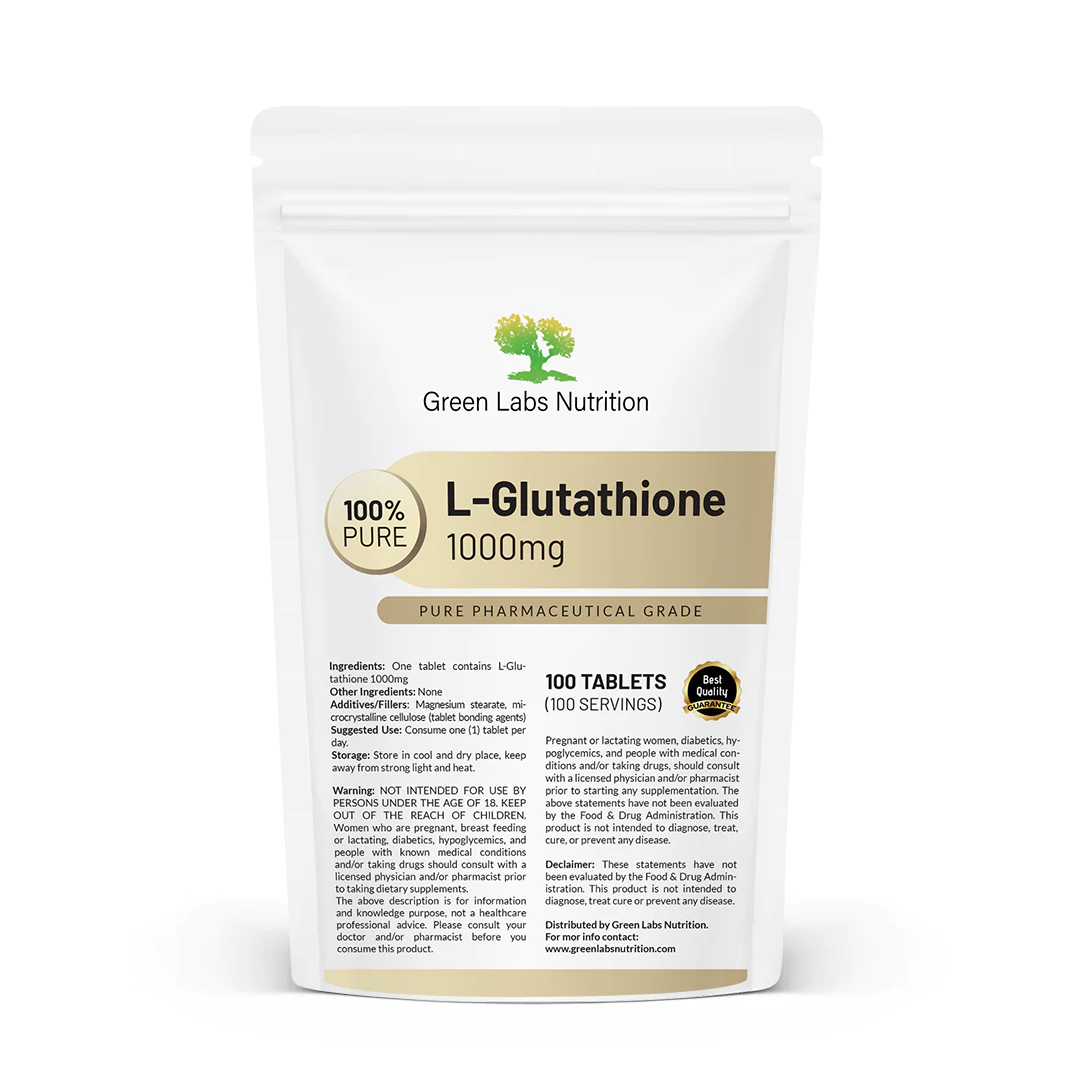 L-Glutathione 1000mg tablets Green Labs Nutrition L-Glutathione 1000mg tablets Green Labs Nutrition