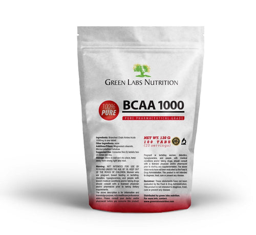 BCAA 1000mg Tablets - Green Labs Nutrition