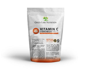 Vitamin C 900mg + Coenzyme Q10 100mg Tablets - Green Labs Nutrition